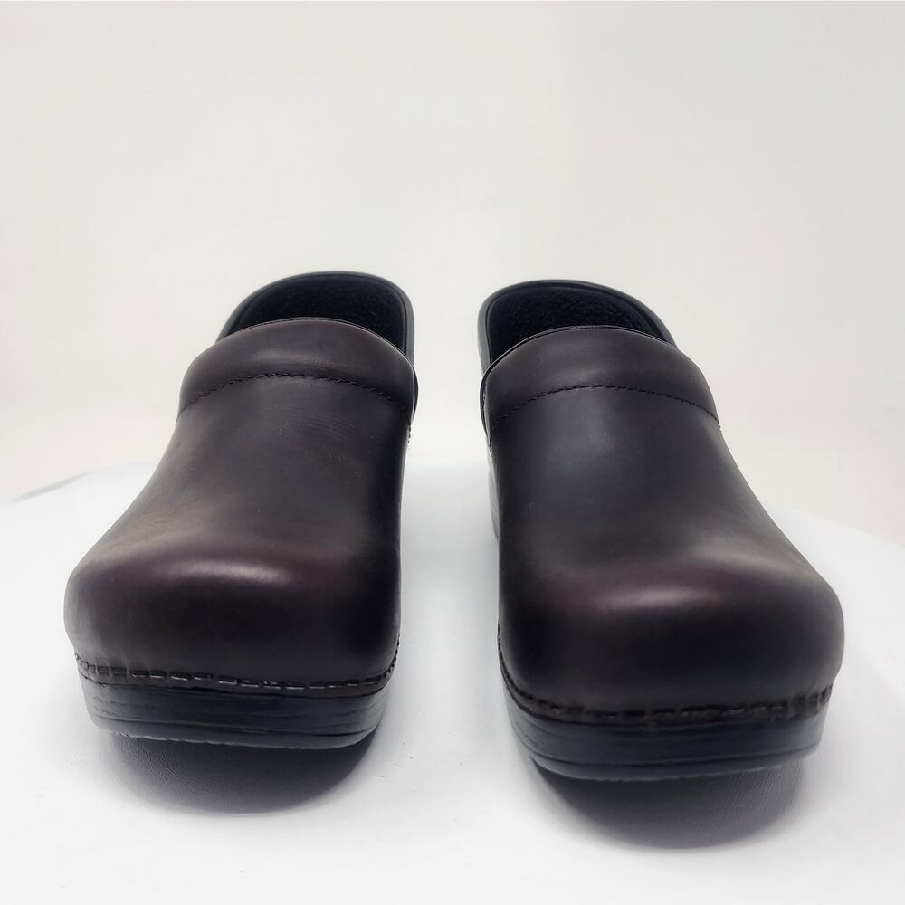 Dansko Professional Clogs Size 40 US 9.5-10 Antique Brown Oiled Leather Like New - Picture 4 of 13